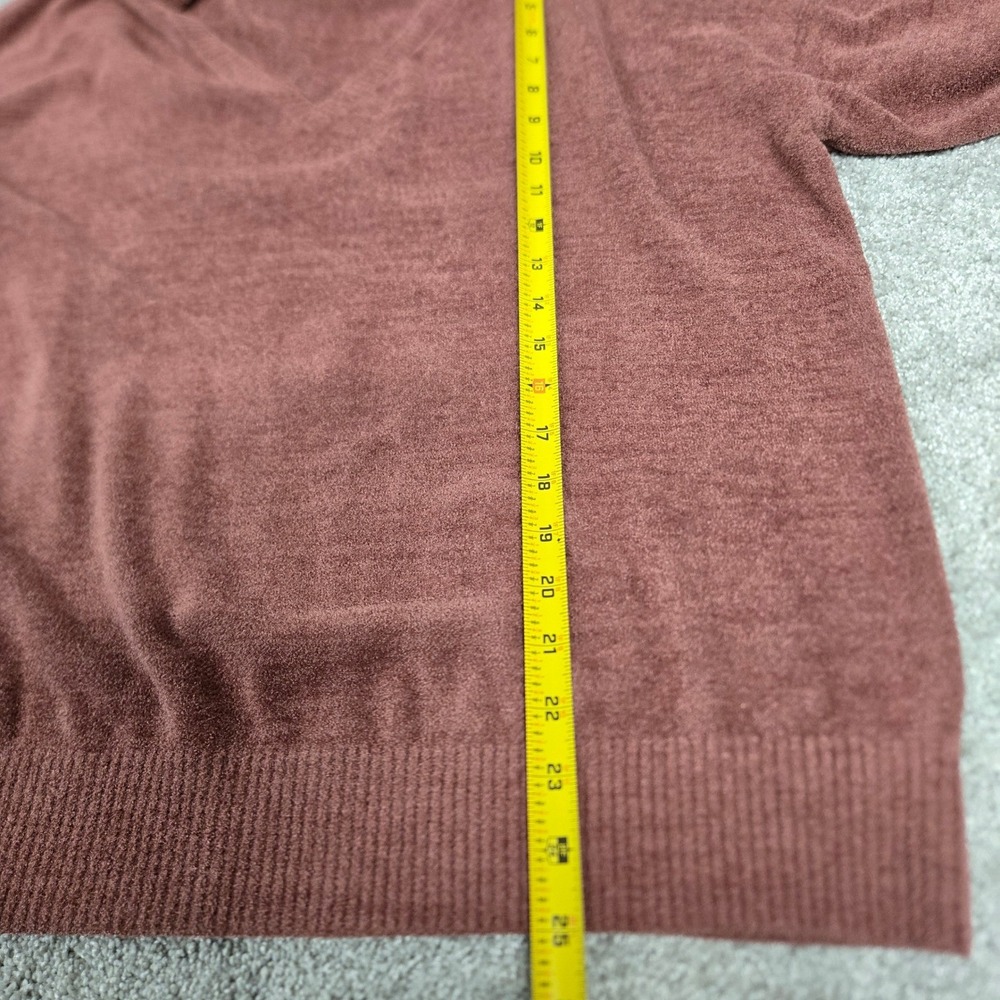 Barefoot Dreams CozyChic Ultra Lite V-Neck Pullover Sweater SOFT Mauve Size  L/P - Picture 7 of 10